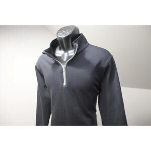 Oakley 1/4 Zip Golf Jacket Athletic Black Long Sleeve Mens Size Large